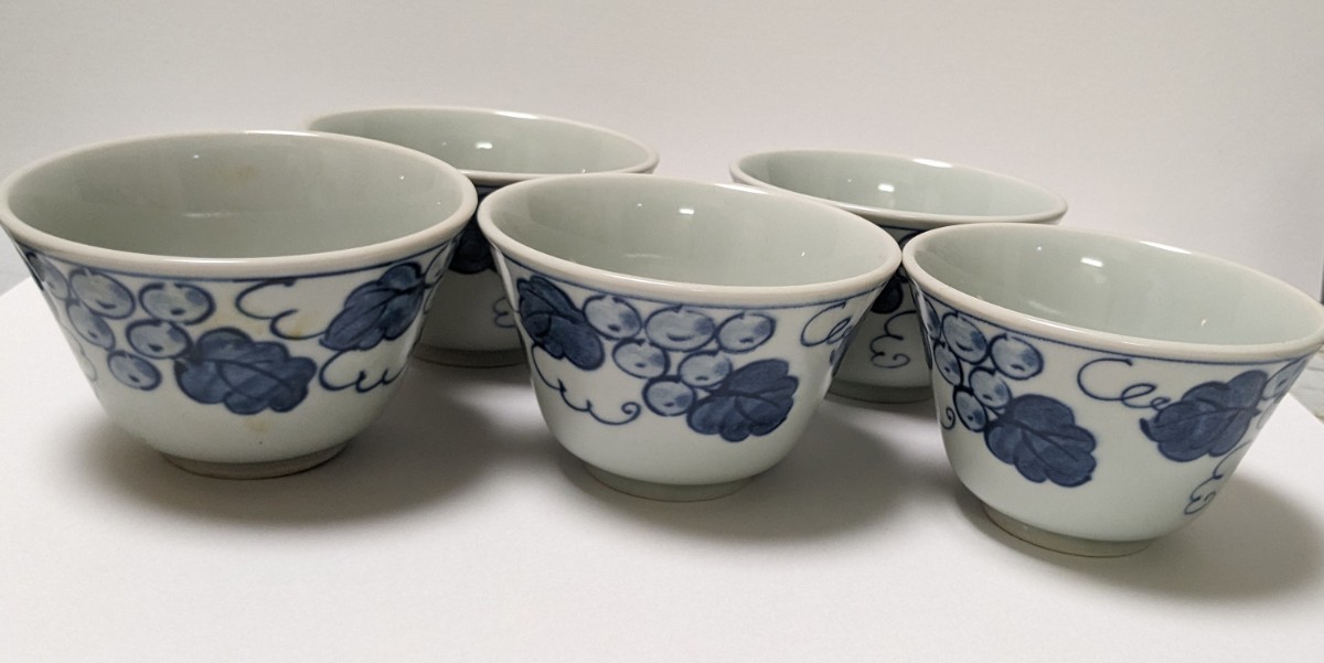 湯呑み 5客セット 中古 有田焼 楽窯拍卖