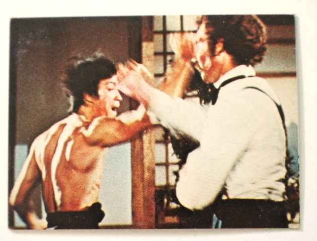 ▲は-853 ブルース・リー ミニカード「34 ドラゴン怒りの鉄拳」ケンリック TOWA 昭和レトロ 当時物 縦7cm幅5cm拍卖