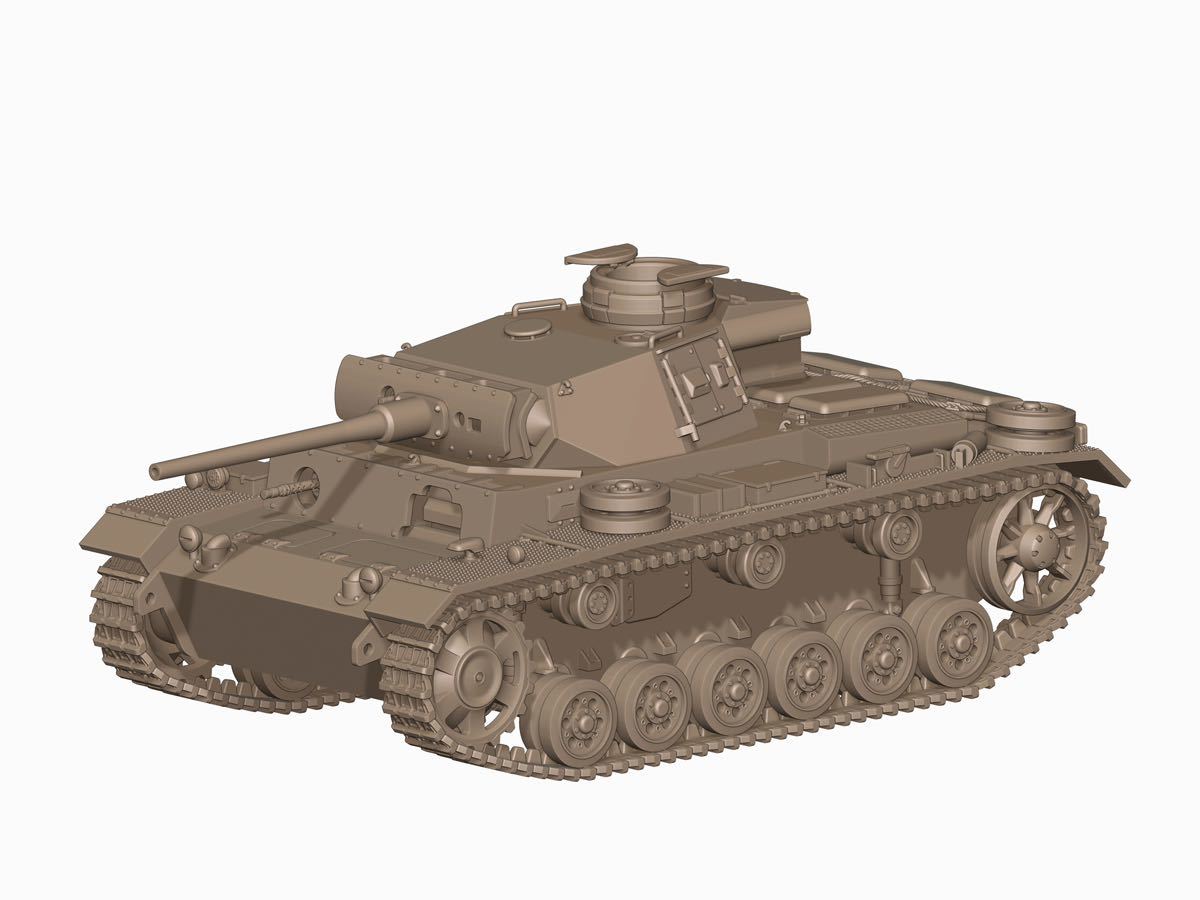 1/144 レジンキット 未塗装 WWⅡ ドイツ軍 Ⅲ号シリーズ 3号L型中戦車 後期型B ワールドタンクミュージアム【同梱可】231019拍卖