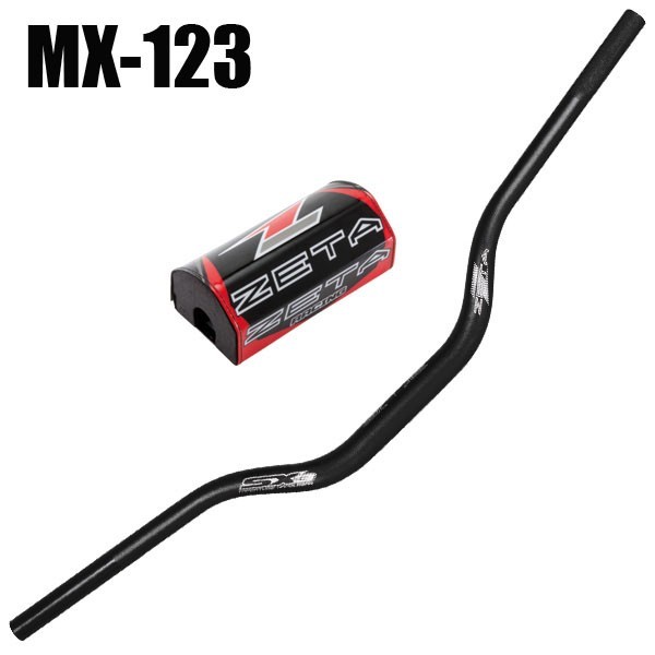 10%OFF【ZE06-1231】ZETA SX3バー MX-123/ブラック(HONDA,KAWASAKI向け) 【送料¥880】拍卖