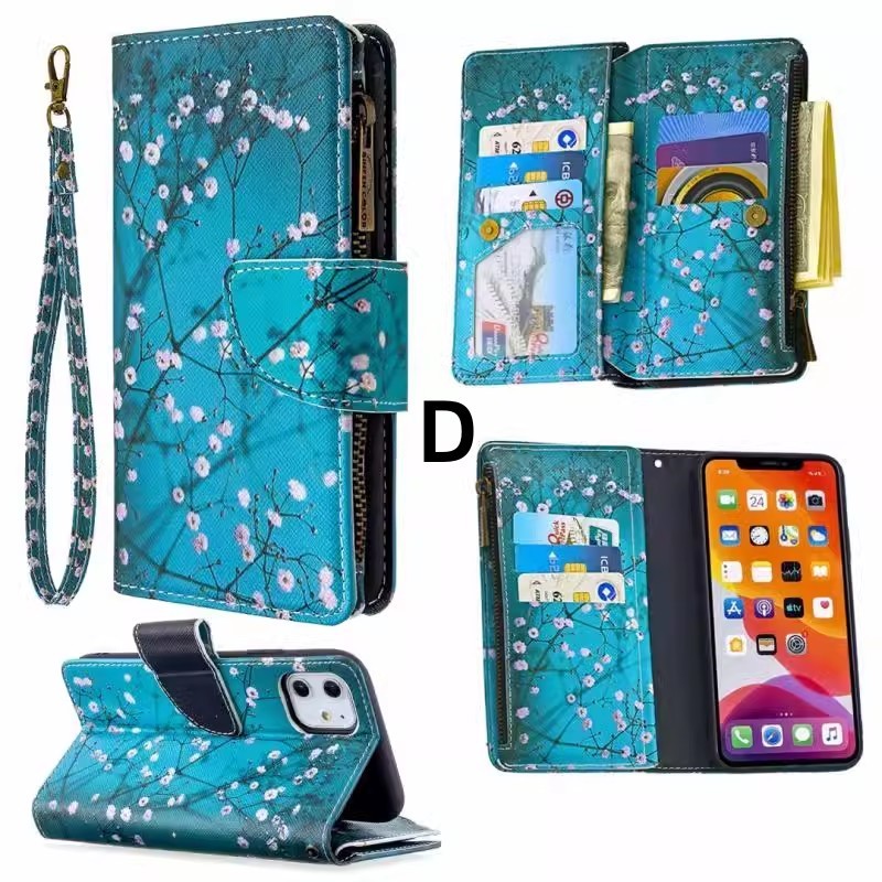 iPhone 14 Pro Max ケース Apple 6.7インチ スマートフォンカバー 手帳型 PUレザケース ストラップ付き カラーペイント ソフトカバー拍卖