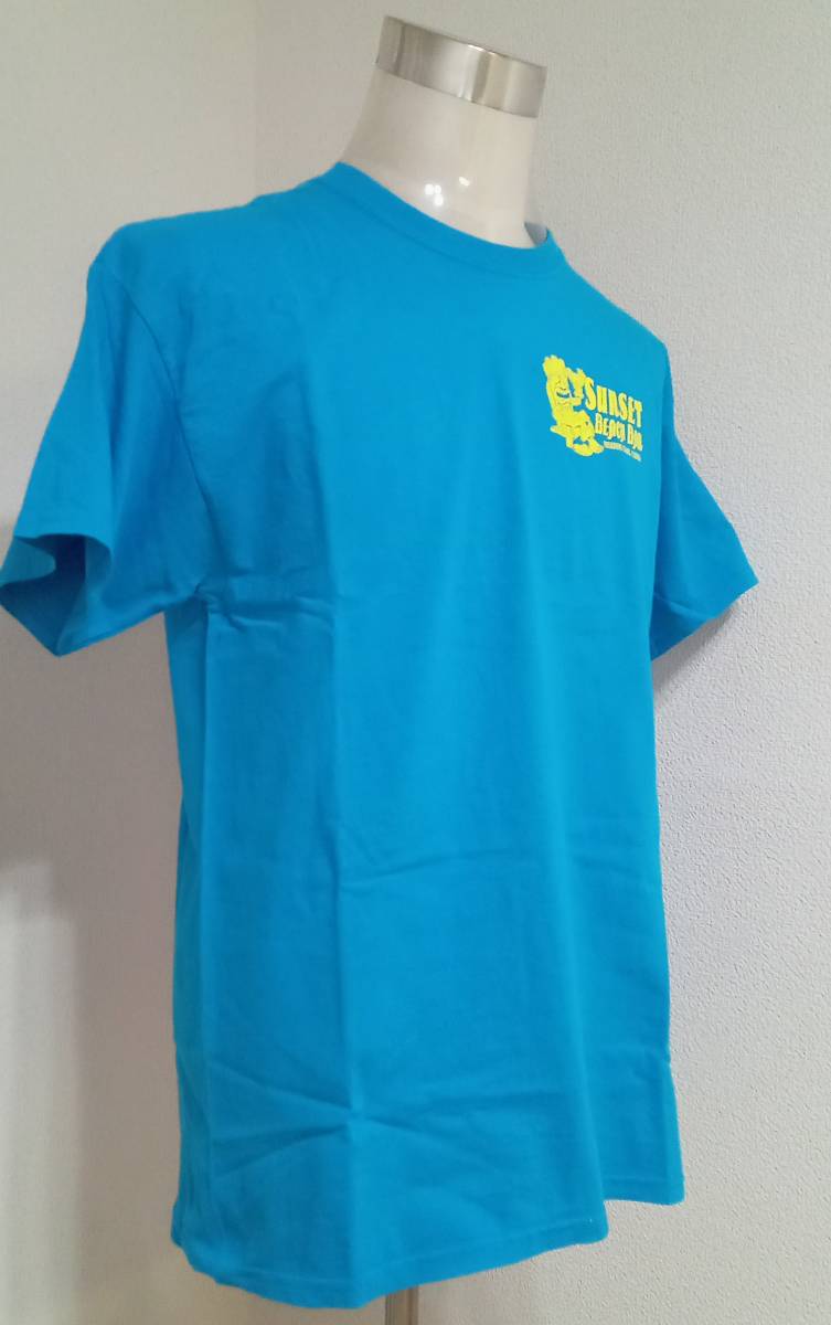 ◇USED◇Tシャツ (ライトブルー・Lサイズ) SUNSET BEACH BAR※送料別 匿名配送拍卖