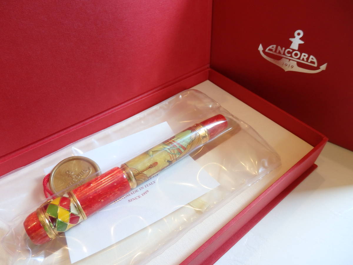 ◆【未使用・新品】Ancora アンコラ 特別限定万年筆72/88 サーカス ペン先:18K750ソリッドゴールド M アンコーラ拍卖