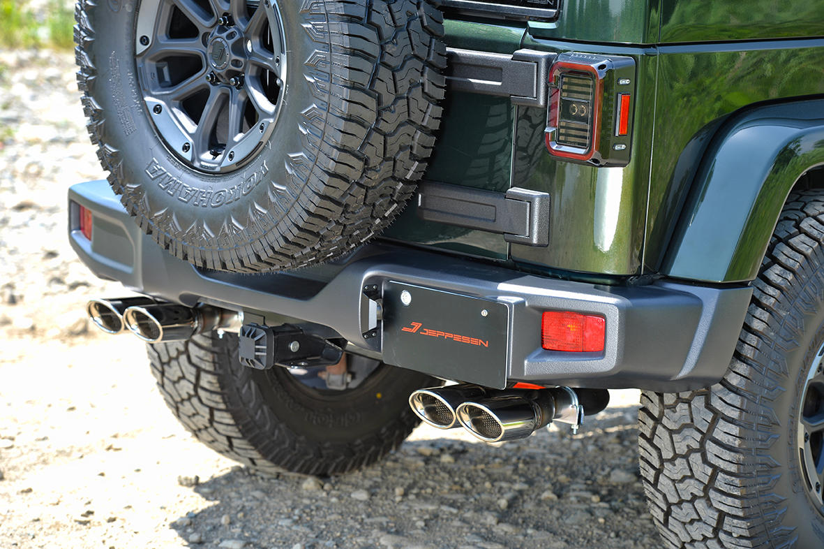 TUS JAPAN JEPPESEN(ジェップセン) タクティカルエキゾーストマフラー ラングラー アンリミテッド ABA-JK36L 車検対応(新基準適合)拍卖