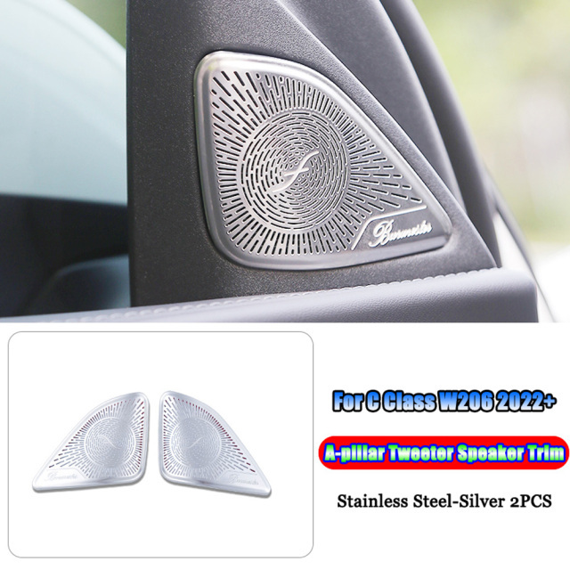 2枚 メルセデスベンツCクラスW206C200C220 C260C3002022+用カーダッシュボードスピーカーカバー拍卖