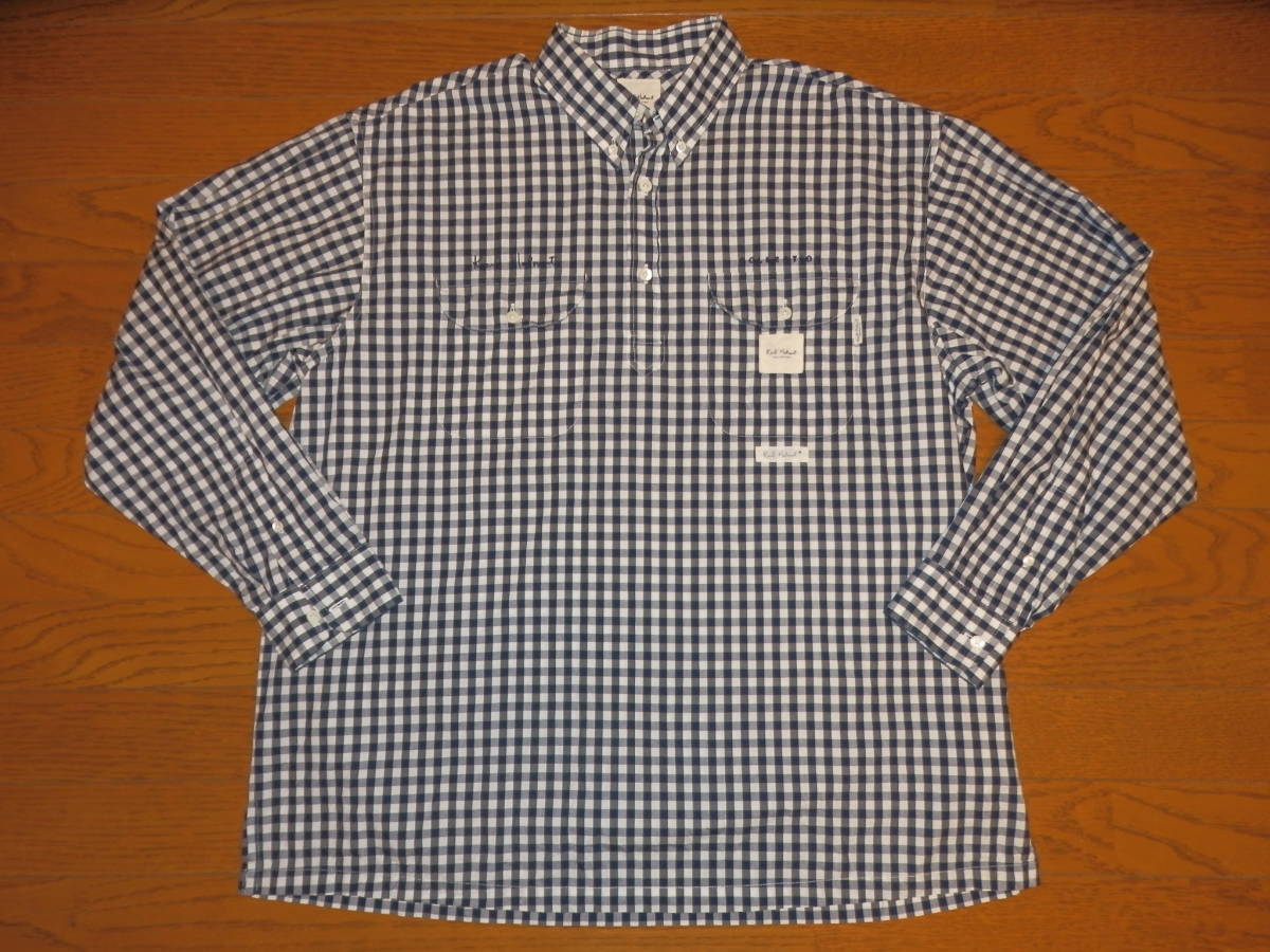 USED品★Karl Helmut カールヘルム ギンガムチェック BDシャツ M ブラック×ホワイト拍卖