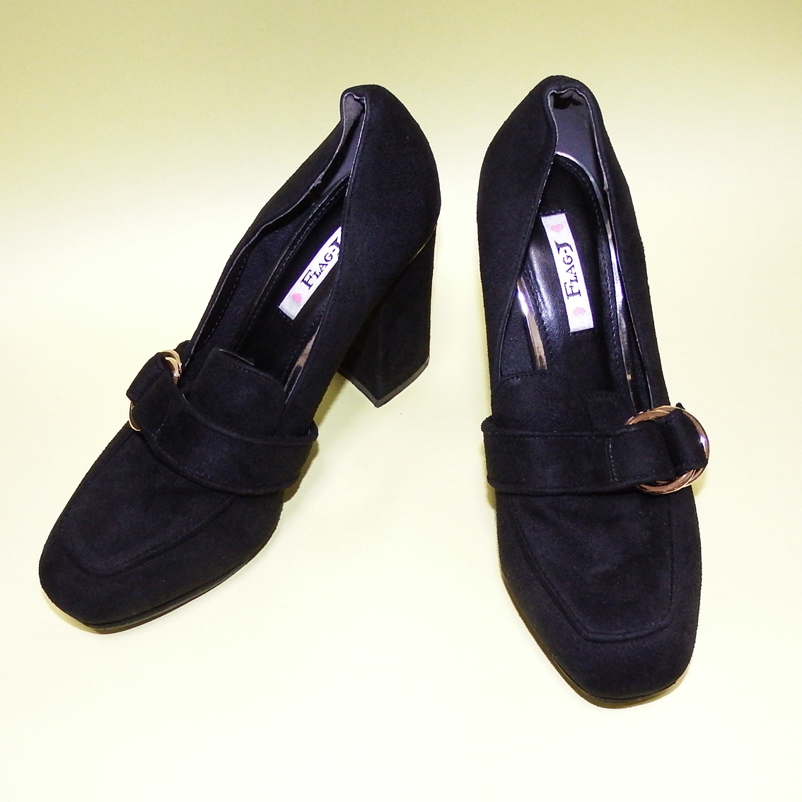 YDA074 FLAG-J パンプス 22.5cm 美品拍卖