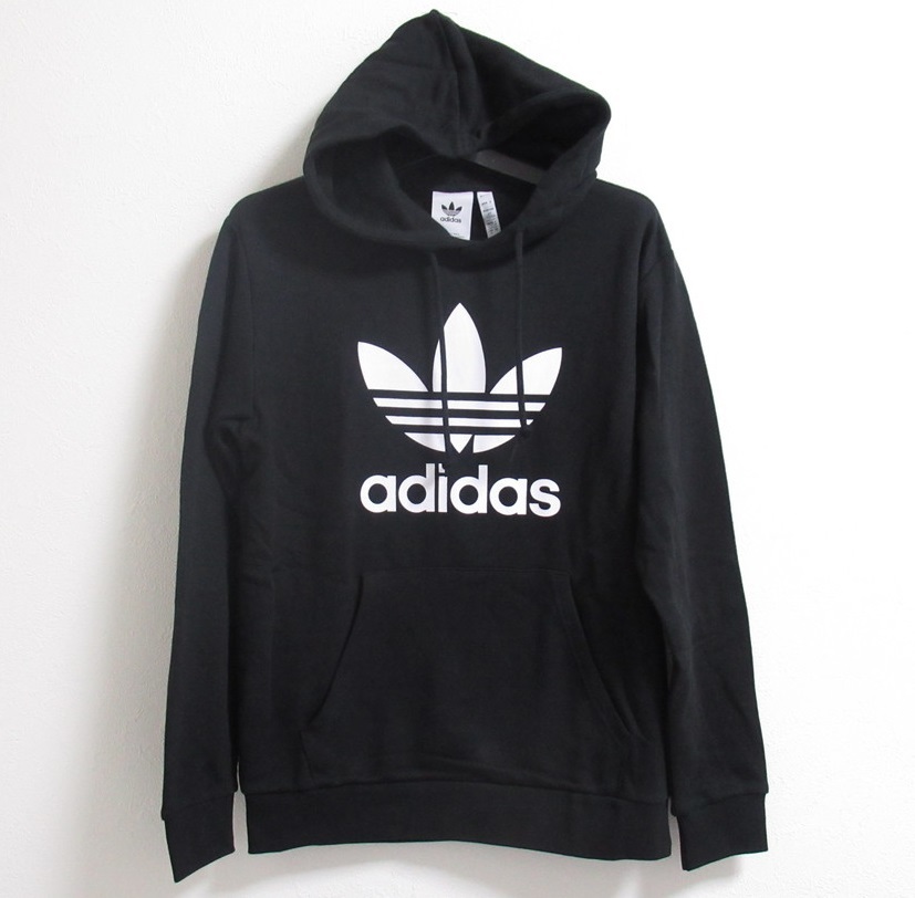 adidas オリジナルス プルオーバー ロゴ 黒 ブラック M アディダス アディカラー クラシックス トレフォイル パーカー H06667拍卖