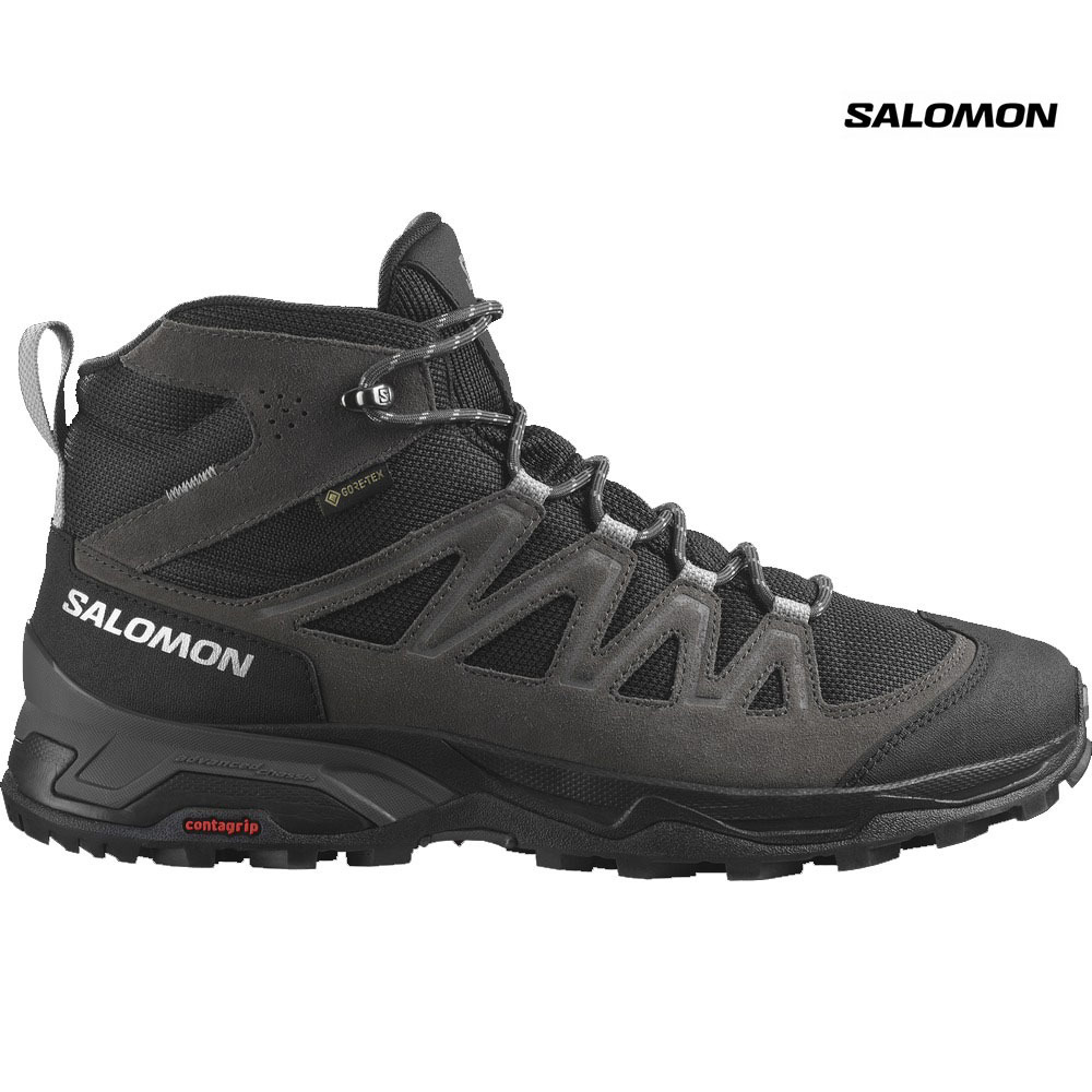 ハイキング ゴアテックス【SALOMONサロモン/M's X WARD LEATHER MID GORE-TEX/L47181700/27.5cm】mtrフット拍卖