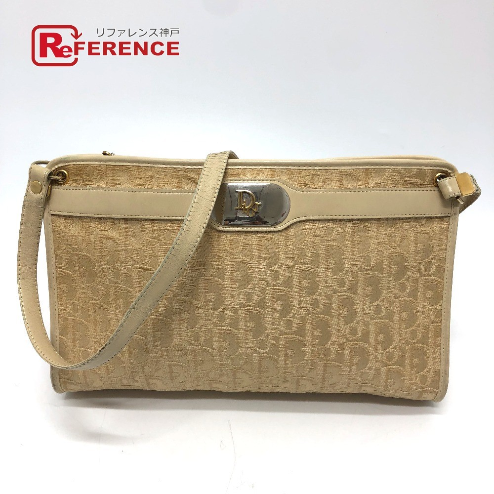 Dior ディオール トロッター ヴィンテージ カバン/肩掛け ショルダーバッグ キャンバス ベージュ レディース【中古】拍卖