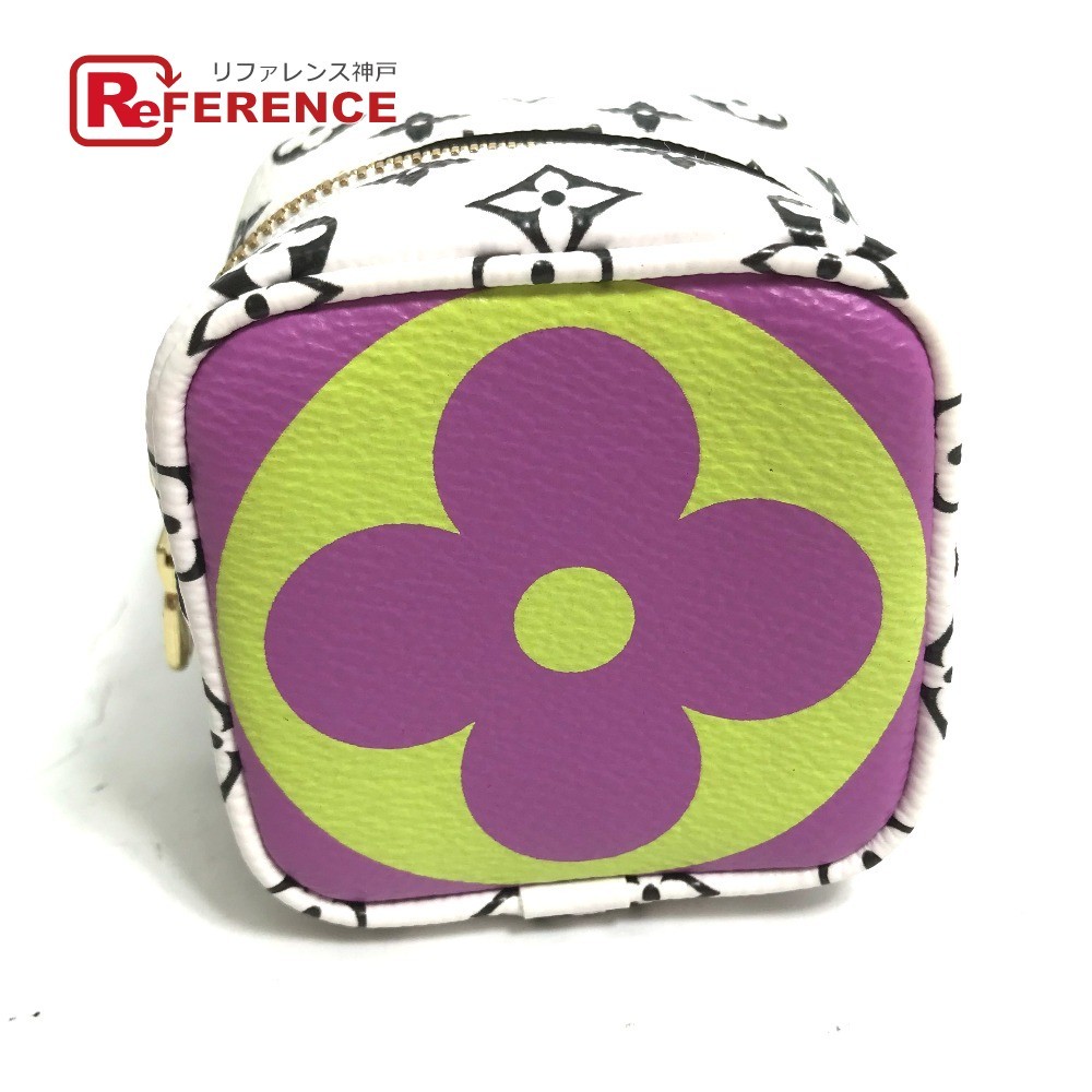 LOUIS VUITTON ルイヴィトン M67669 ポルトモネ キューブ モノグラム ジャイアント ポーチ イエロー レディース【中古】拍卖