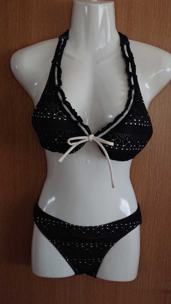 ☆黒×レースのビキニ2点セット☆ワイヤー入り☆9M☆株式会社ブラックシャーク☆拍卖
