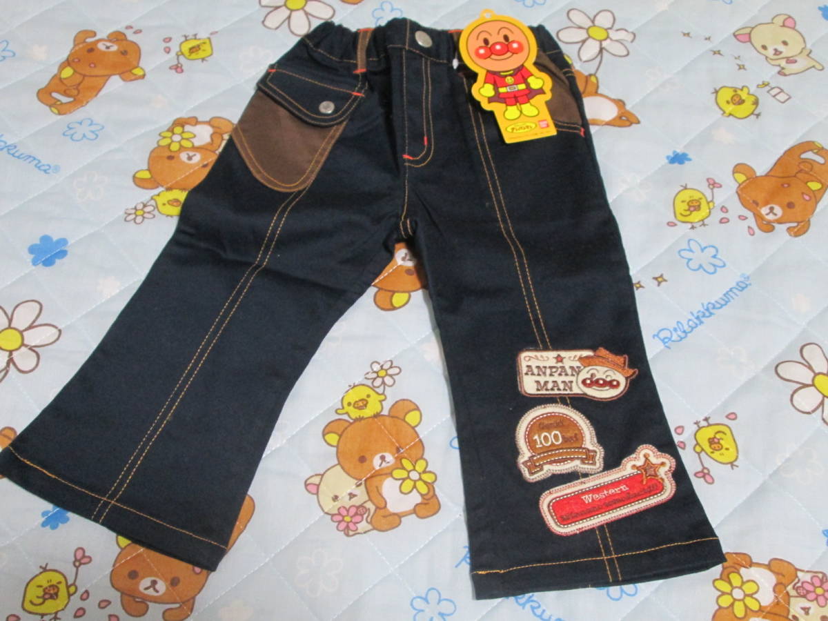 〇新品♪アンパンマンかわいいパンツ80cm濃紺〇拍卖