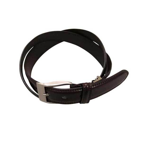 クロコダイル 牛革・PUコーティング加工ベルト・チョコ F拍卖