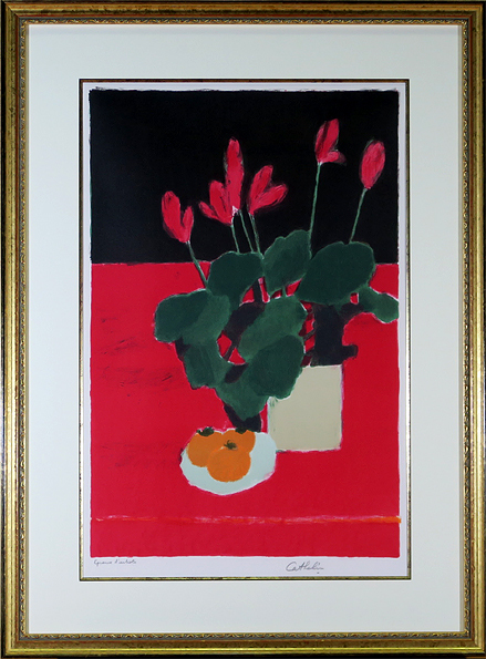 カトラン(柿のある静物)リトグラフ 真性保証 Acre拍卖