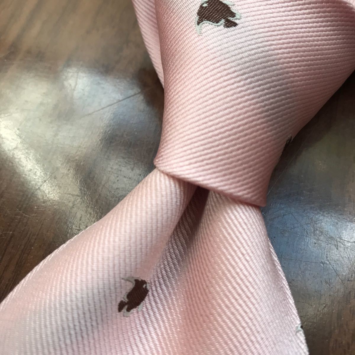 TRUSSARDI トラサルディ ネクタイ ピンク拍卖