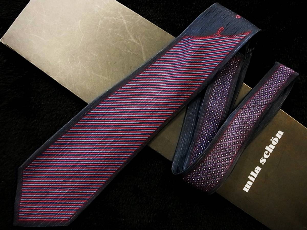 ●美品●SALE0626 ミラショーン【Mロゴ入】ネクタイ●拍卖