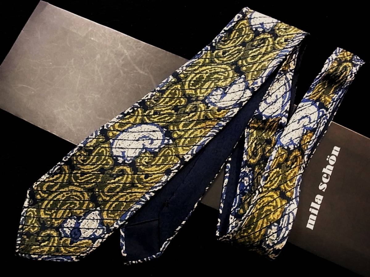 ●美品●SALE1753 ミラショーン【ペイズリー】【Mロゴ入】ネクタイ●拍卖