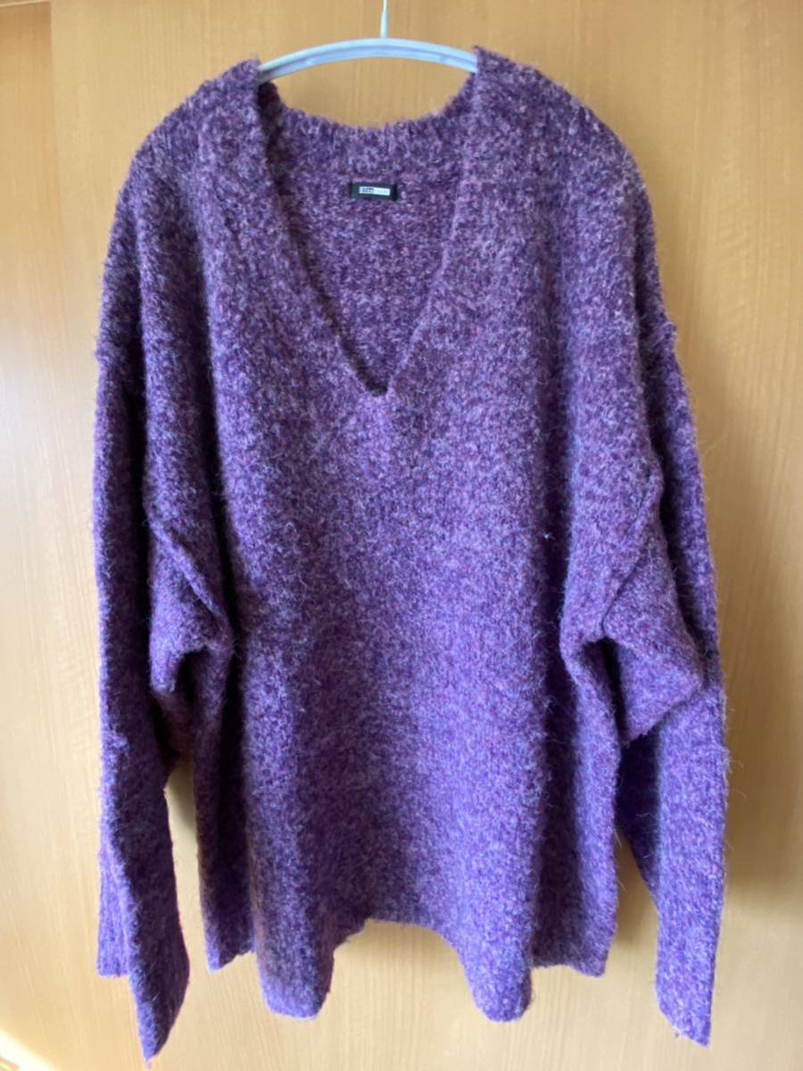 Ellno Loset★エルノロゼット★ミックスニット★パープル★M【USED】美品拍卖