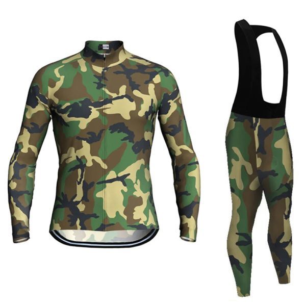 新品 長袖 上下セット No99 Lサイズ 迷彩 サイクルジャージ ウェア メンズ サイクリング MTB ロードバイク 自転車拍卖