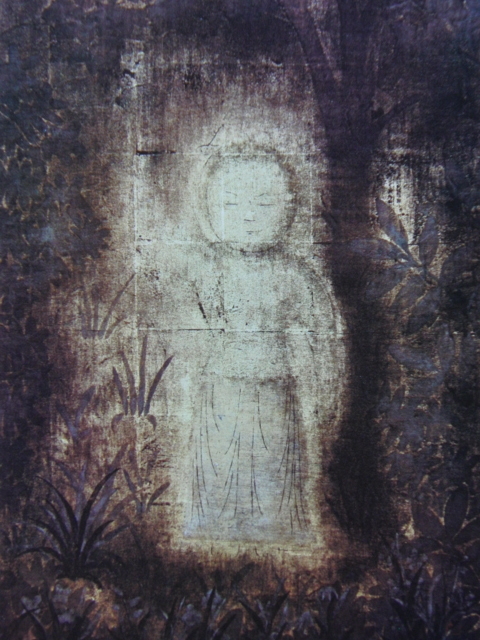 平山郁夫、【行七歩】、希少画集画より、状態良好、新品高級額装付、送料無料、日本画、yoni拍卖