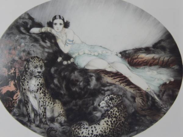 ルイ・イカール限定版・アールデコ/タイース、版上サイン、希少な額装用画集より、新品高級額装付、状態良好、送料無料、mori拍卖