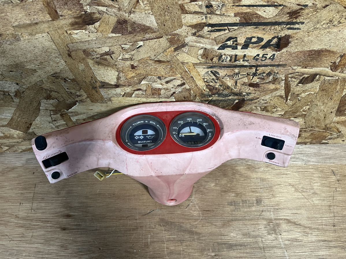スズキ HI ハイR 希少!! 割れなし! 当時物 スピード メーター 内装 ヘッドライト カウル 羽リアスポ HI-R CA19A B ウォルターウルフ拍卖