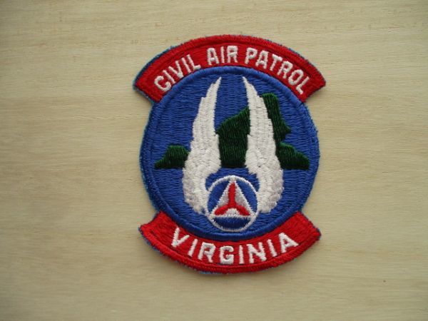 【送料無料】アメリカ空軍CAP支援部隊Civil Air Patrol VIRGINIAパッチVAWGワッペン/patchエアフォースAIR FORCE米空軍USAF米軍WWII M8拍卖