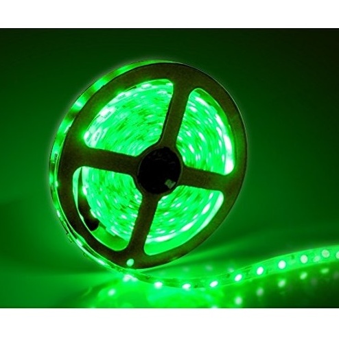 【送料一律185円】 LEDテープ 300連 グリーン 白ベース 専用コネクター2本付 5m 防水 12V テープライト 緑 車 自動車 バイク オートバイ拍卖