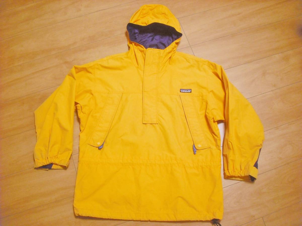 90's patagonia Pullover Nylon Jacket size:12 マンゴーイエロー拍卖