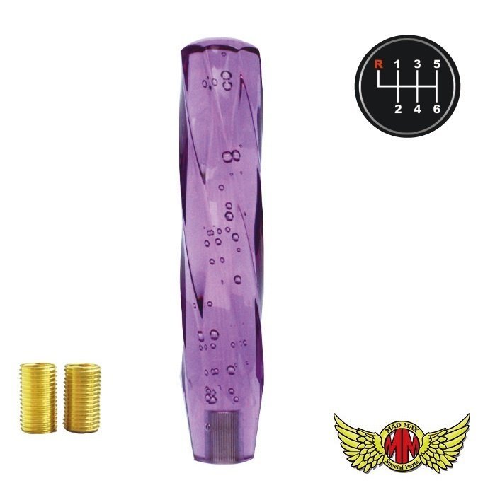 MADMAX トラック用品 ツイスト シフトノブ 泡 250mm パープル UD ファインコンドル用/変換アダプター付【送料800円】拍卖