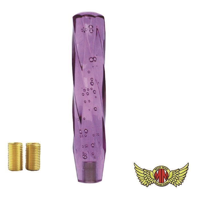 MADMAX トラック用品 ツイスト シフトノブ 泡 250mm パープル 12x1.25/変換アダプター付 10x1.25 8x1.25【送料800円】拍卖