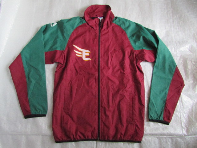 未使用?不明 きれい マジェスティック 楽天 イーグルス メッシュ裏地付 ウインド ブレーカー ジャケット 東北グリーン Mサイズ Majestic拍卖