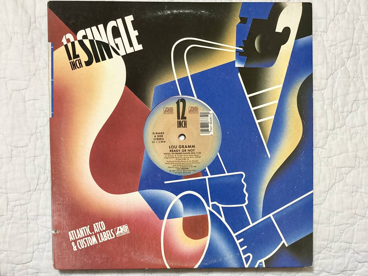 【80's】Lou Gramm / Ready Or Not (1987、12inch Maxi-Single、US盤、Vocal Extended Dance Mixed by Francois Kevorkian、Foreigner)拍卖