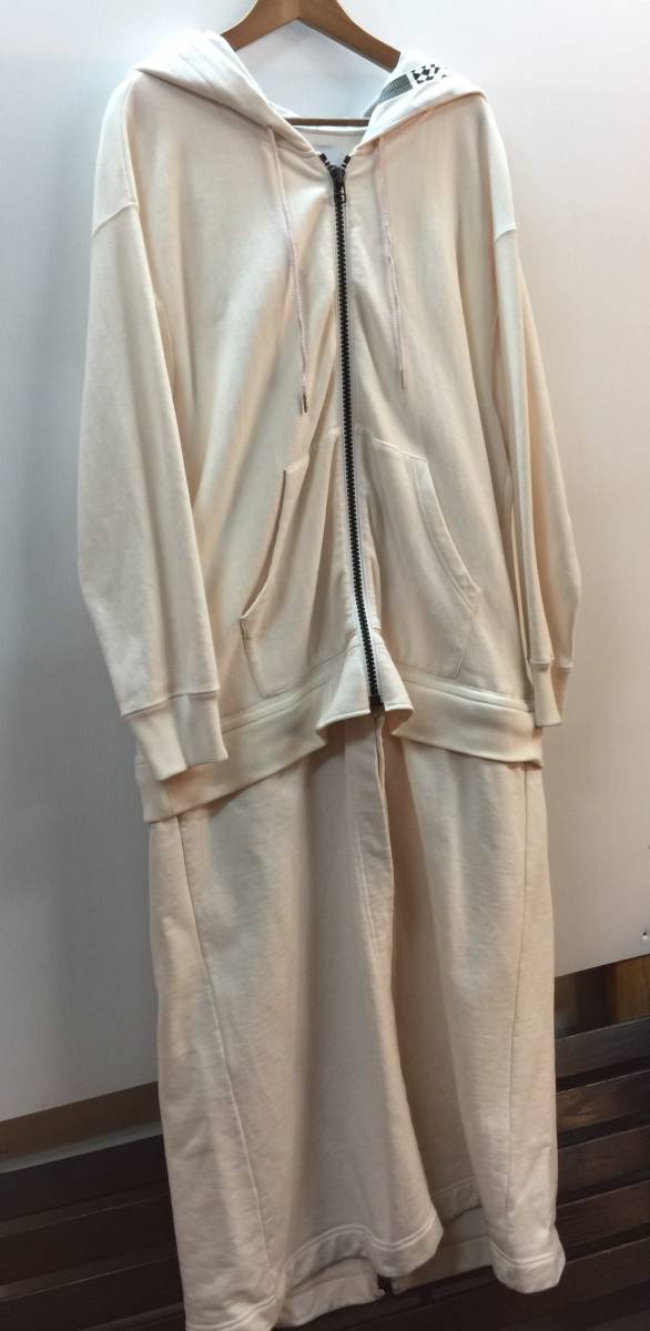 【古着】 FACETASM ファセッタズム CHG-SW-M03 ジップアップロングパーカ 裾着脱可能 コットン 00サイズ 拍卖