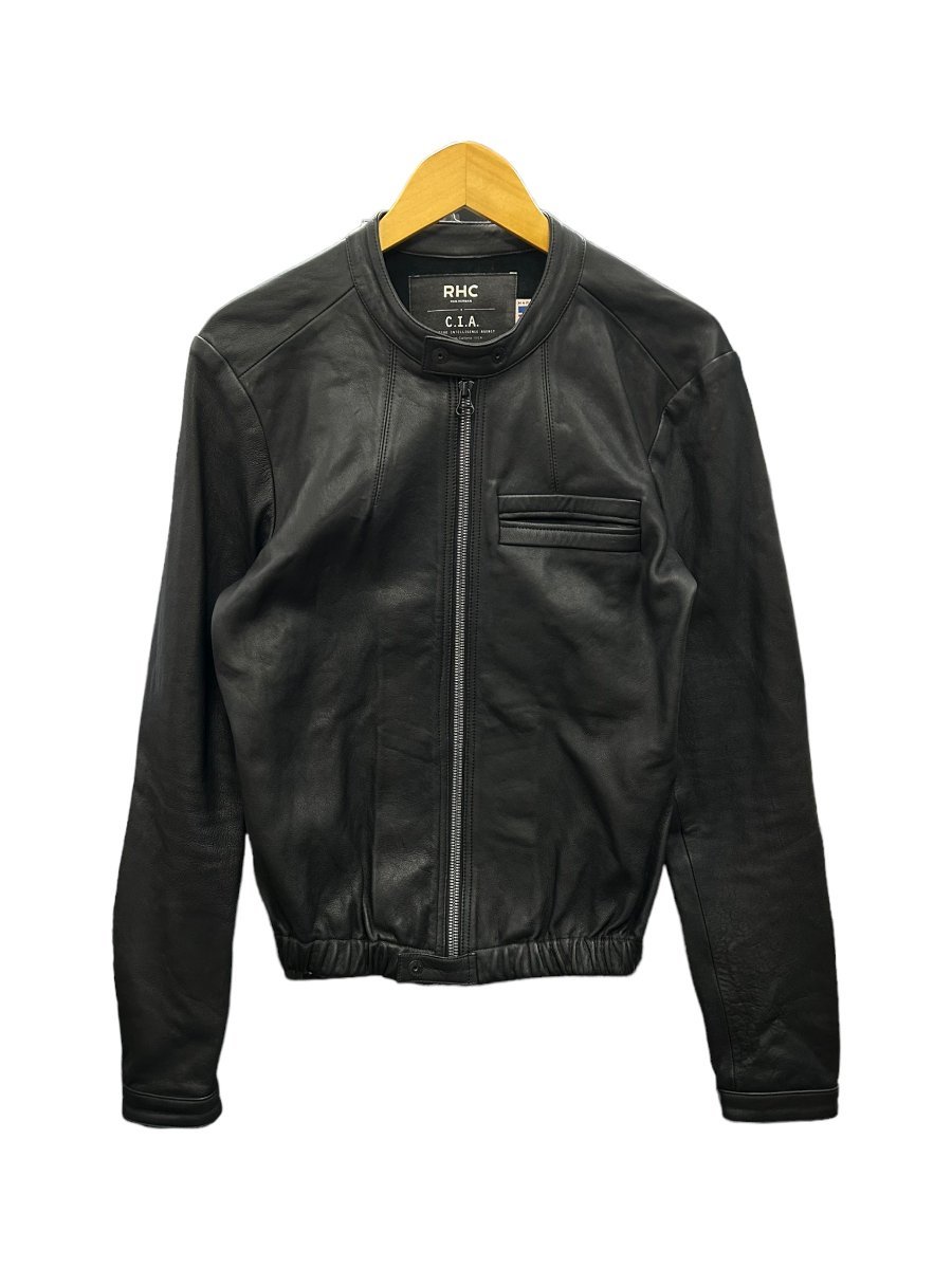 RHC (ロンハーマン)+ C.I.A 立ち襟 スタンドカラー シングルライダースジャケット 6120400873068 S ブラック メンズ /027拍卖