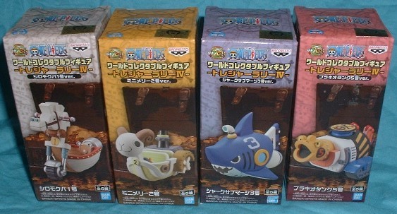 ワンピース ワールドコレクタブルフィギュア-トレジャーラリーⅣ ソルジャードックシステム 4種セット(1号 2号 3号 5号)拍卖