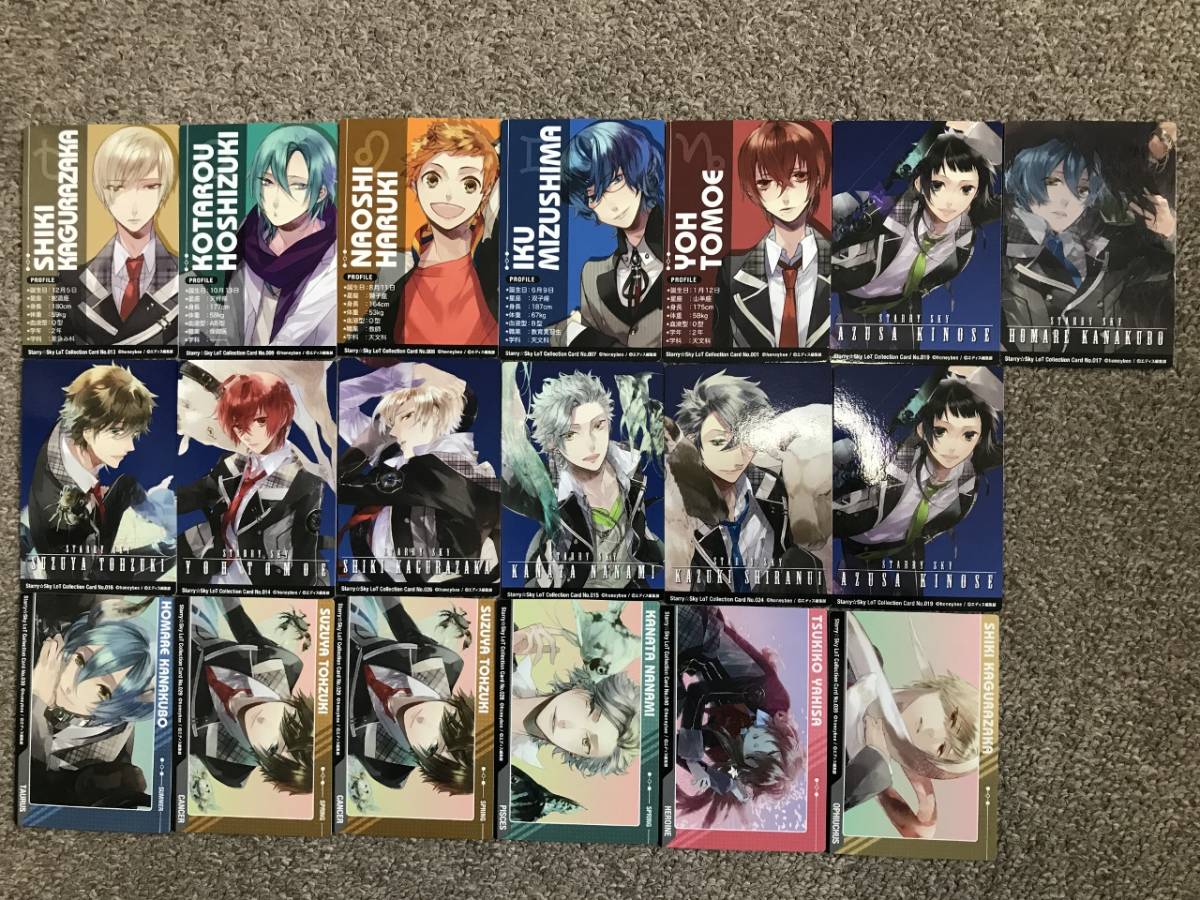 ☆送料無料☆スターリースカイStarry☆Sky Lot Collection Card【まとめ大量】カード19枚セット拍卖