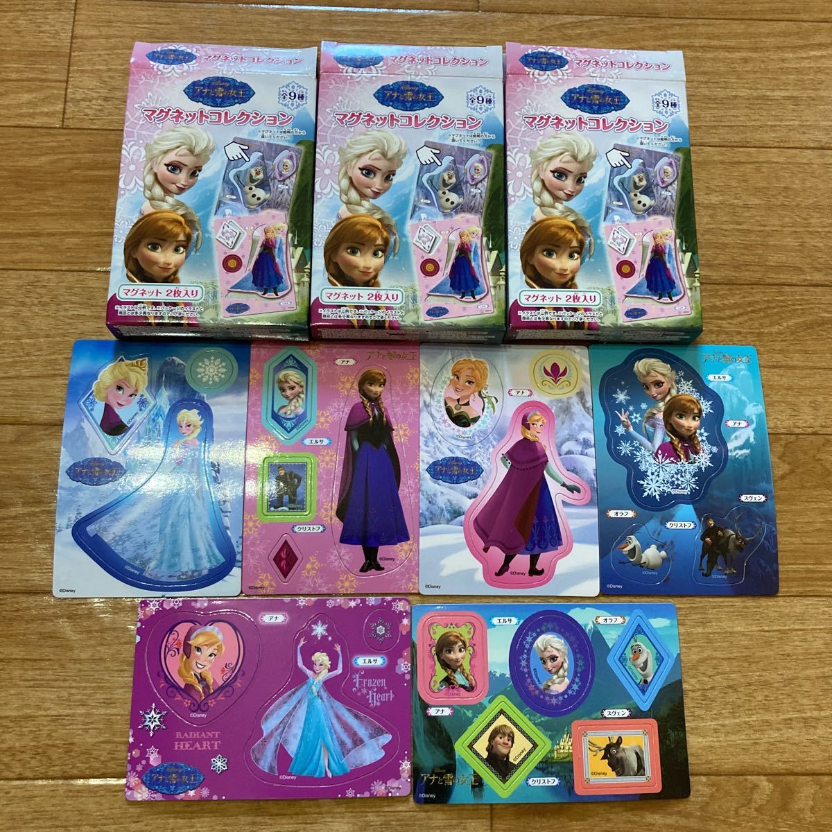 アナと雪の女王☆マグネットコレクション☆3箱分☆2☆C拍卖