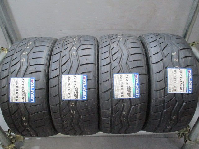 003-8 新品 サマー 即納 225/45R17 夏4本価格!FALKEN AZENIS RT615K+ 2020年製 法人宛/営業所止め送料無料 スカイライン ランサー インプ拍卖