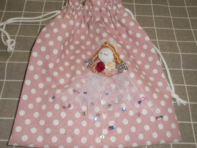 2. 巾着袋 小物入れ ハンドメイド 裏付き拍卖