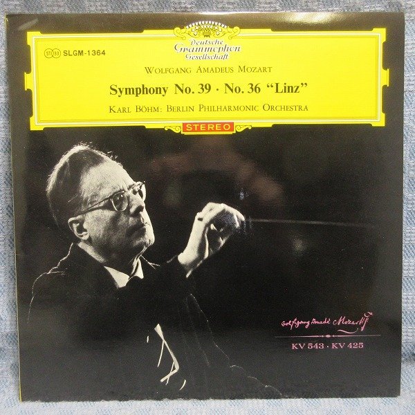 VA330●SLGM-1364/カール・ベーム指揮/ベルリン・フィルハーモニー管弦楽団「モーツァルト:交響曲第39番、第36番リンツ」LP(アナログ盤)拍卖