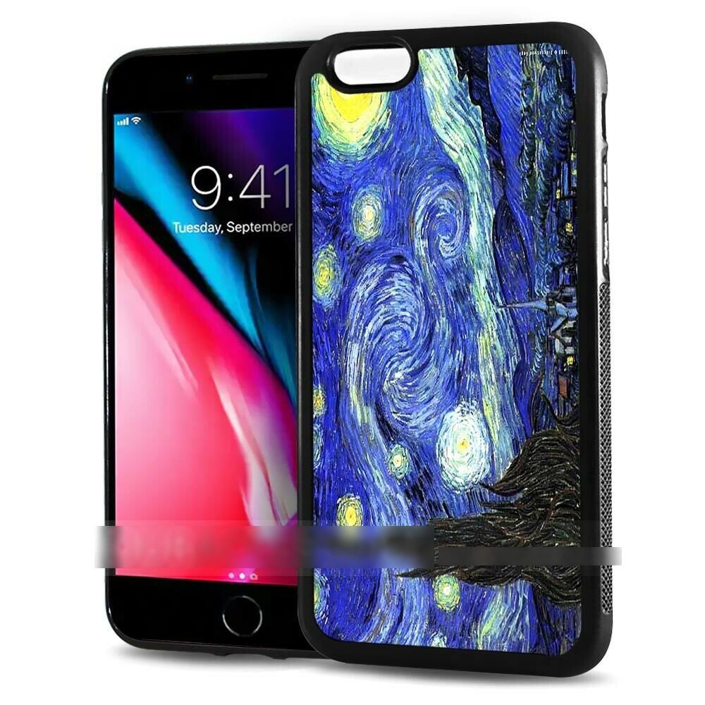 iPhone 15 iPhone 15 Pro ゴッホ 星月夜 スマホケース アートケース スマートフォン カバー拍卖