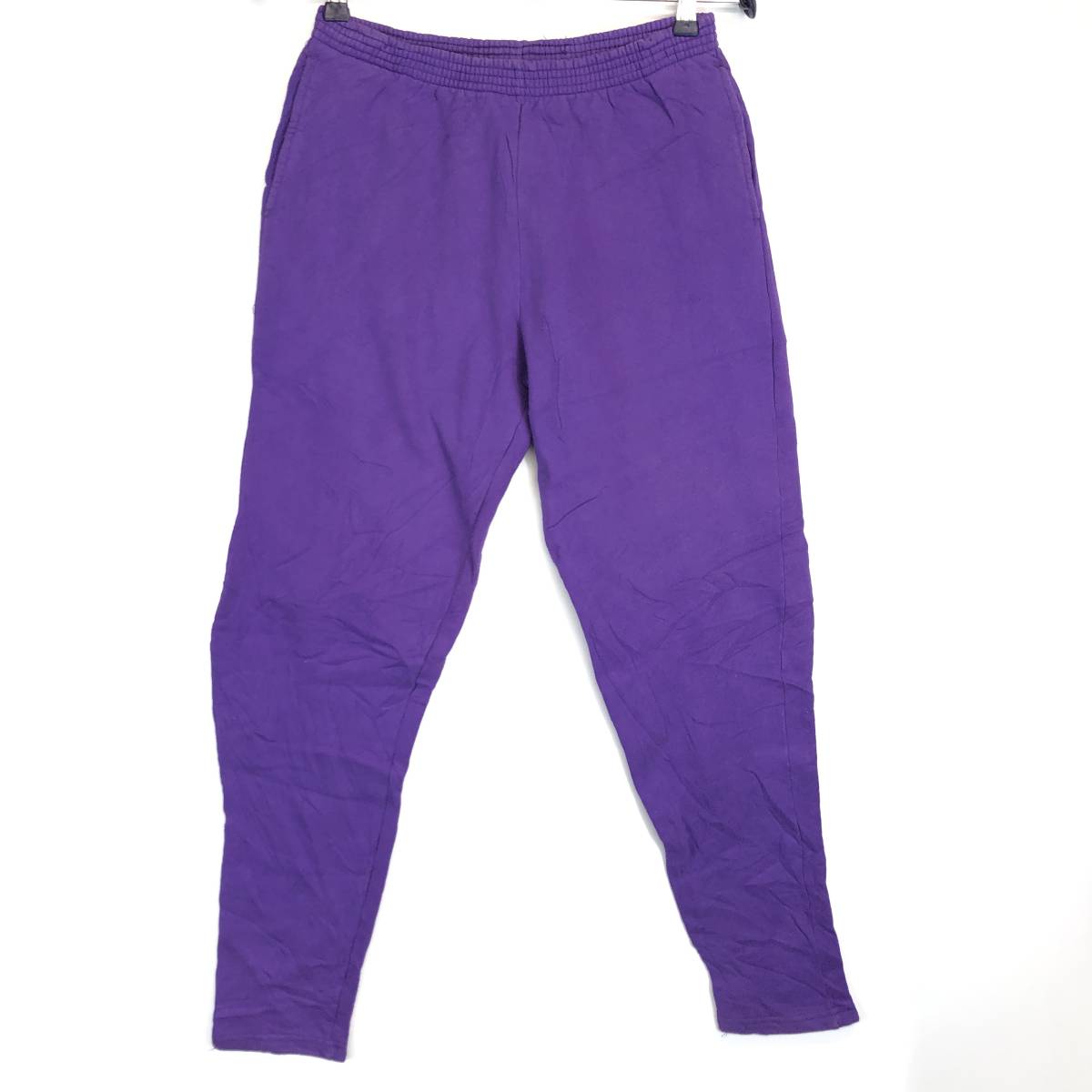 90s USA製 MUNSING WEAR マンシングウェア スウェットパンツ パープル レディースMサイズ拍卖