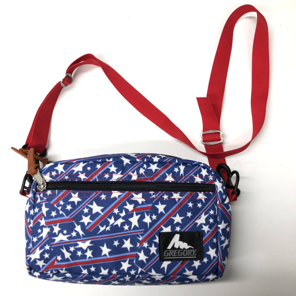 USA製 旧タグ グレゴリー パデッドショルダーM アメリカンフラッグ 星柄 ショルダーポーチ ショルダーバッグ拍卖