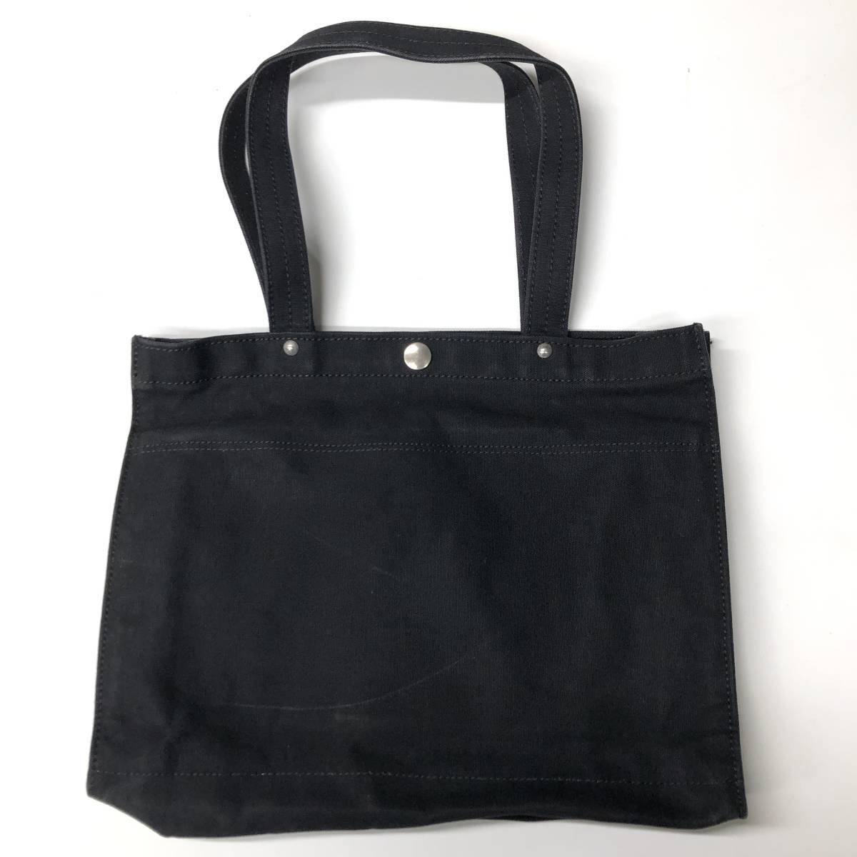 一澤帆布 トートバッグ 日本製 ブラック 内側収納ポケット付き拍卖