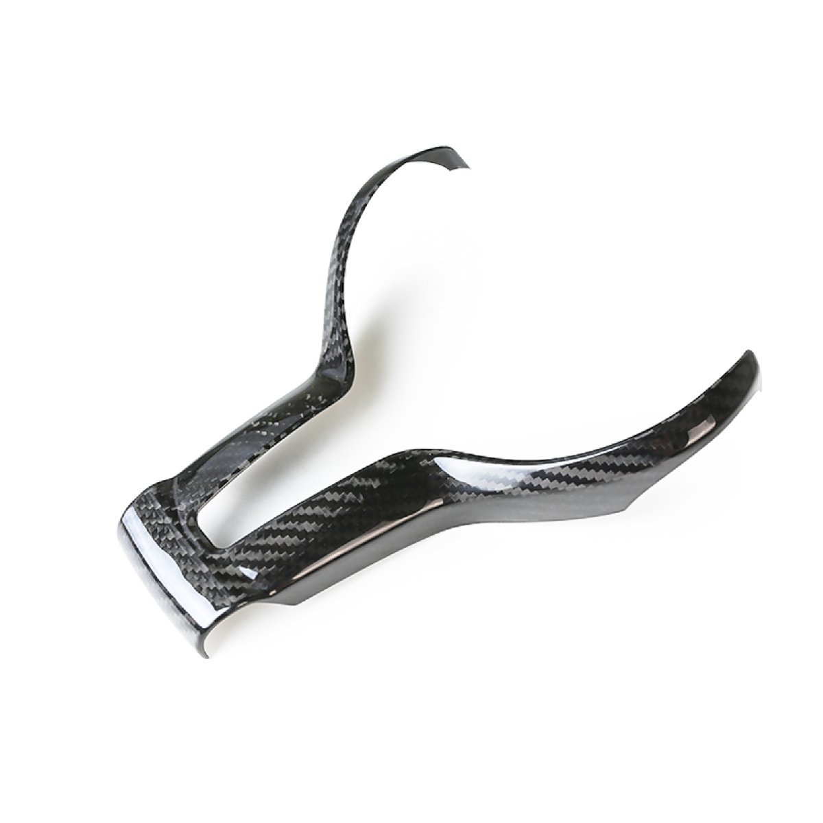 BMW用 F30 F20 セダン用 SMCドライカーボン リアルカーボン ステアリングハンドル カバー拍卖