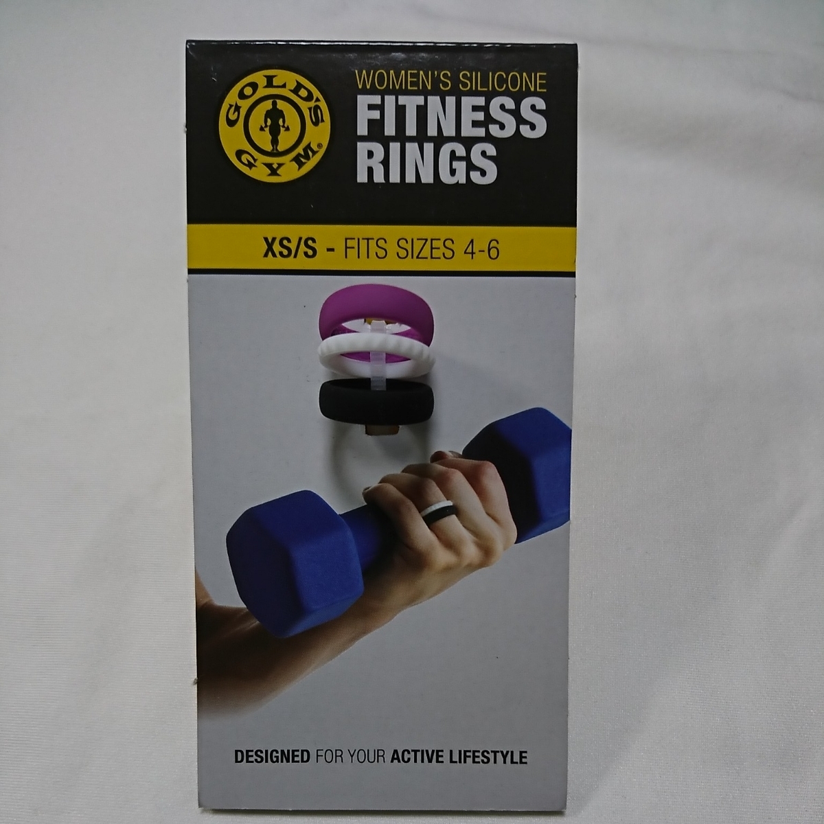 GOLD'S GYM WOMEN'S SILICONE Fitness Rings ゴールドジム シリコンリング XS/S 4-6サイズ拍卖
