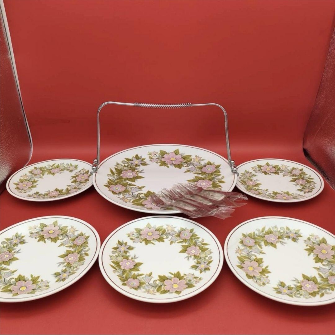 Noritake RC つる付 パーティセット PROGRESSION おまけ付 ケーキ皿 大皿 小皿拍卖