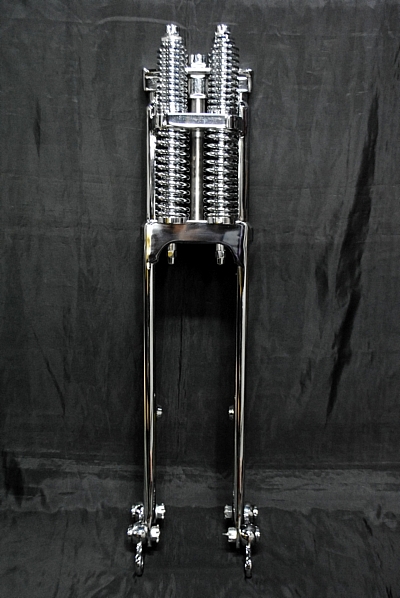 ハレー ナロースプリンガーフォーク -2インチ クローム メッキ ステムシャフト径1インチ ナックル パンヘッド ショベル スポーツスター拍卖